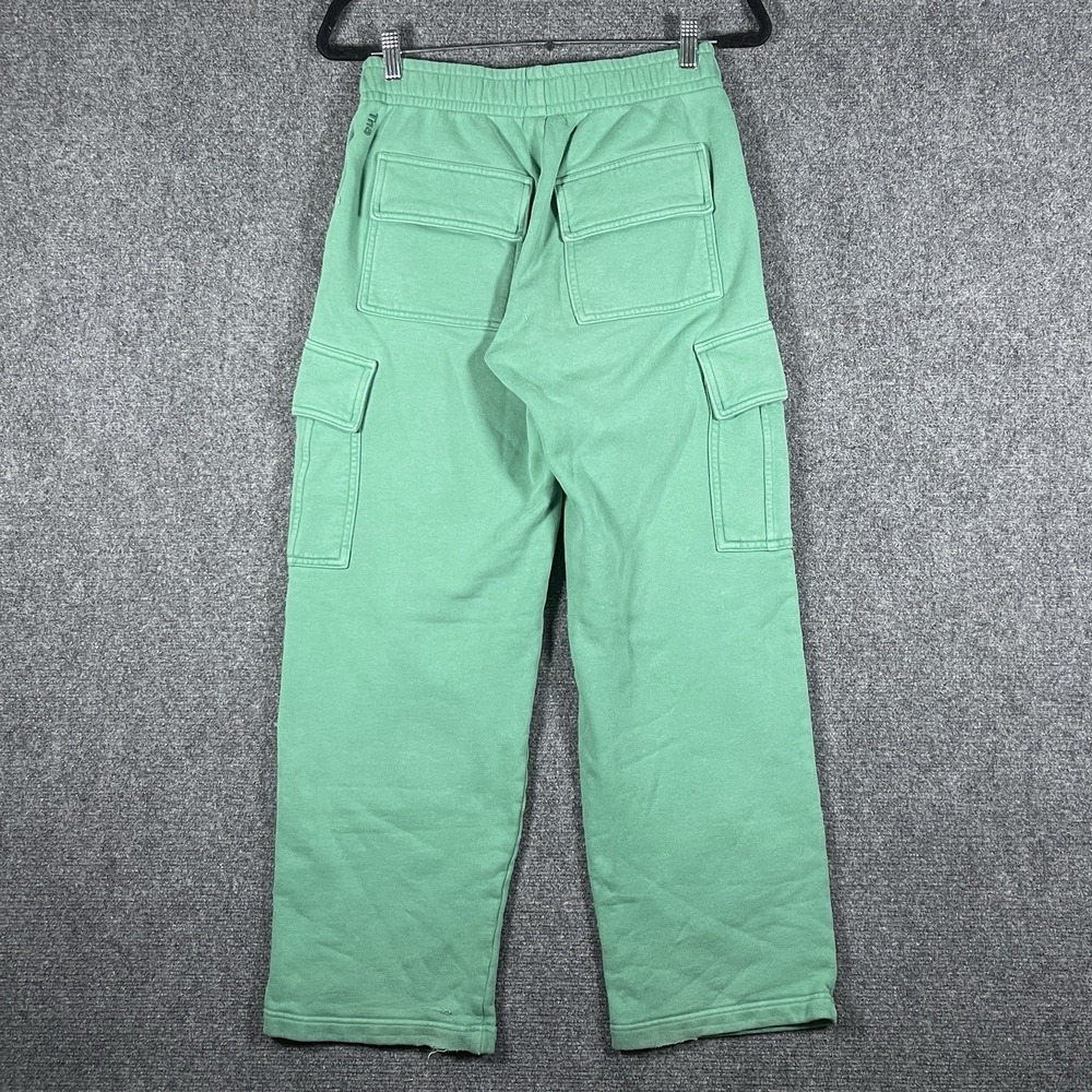TNA Aritzia Cozy Sweatfleece Mega Cargo Sweatpants Green Women Size XS #1976 - Picture 2 of 12